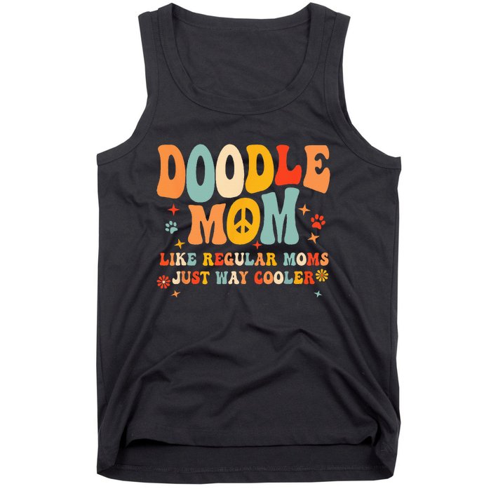 Retro Groovy Its Me The Cool Doodle Mom Gift Tank Top