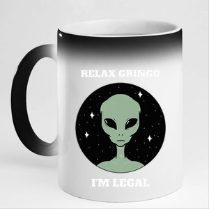 Relax Gringo IM Legal 11oz Black Color Changing Mug