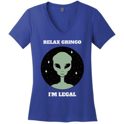 Relax Gringo IM Legal Women's V-Neck T-Shirt