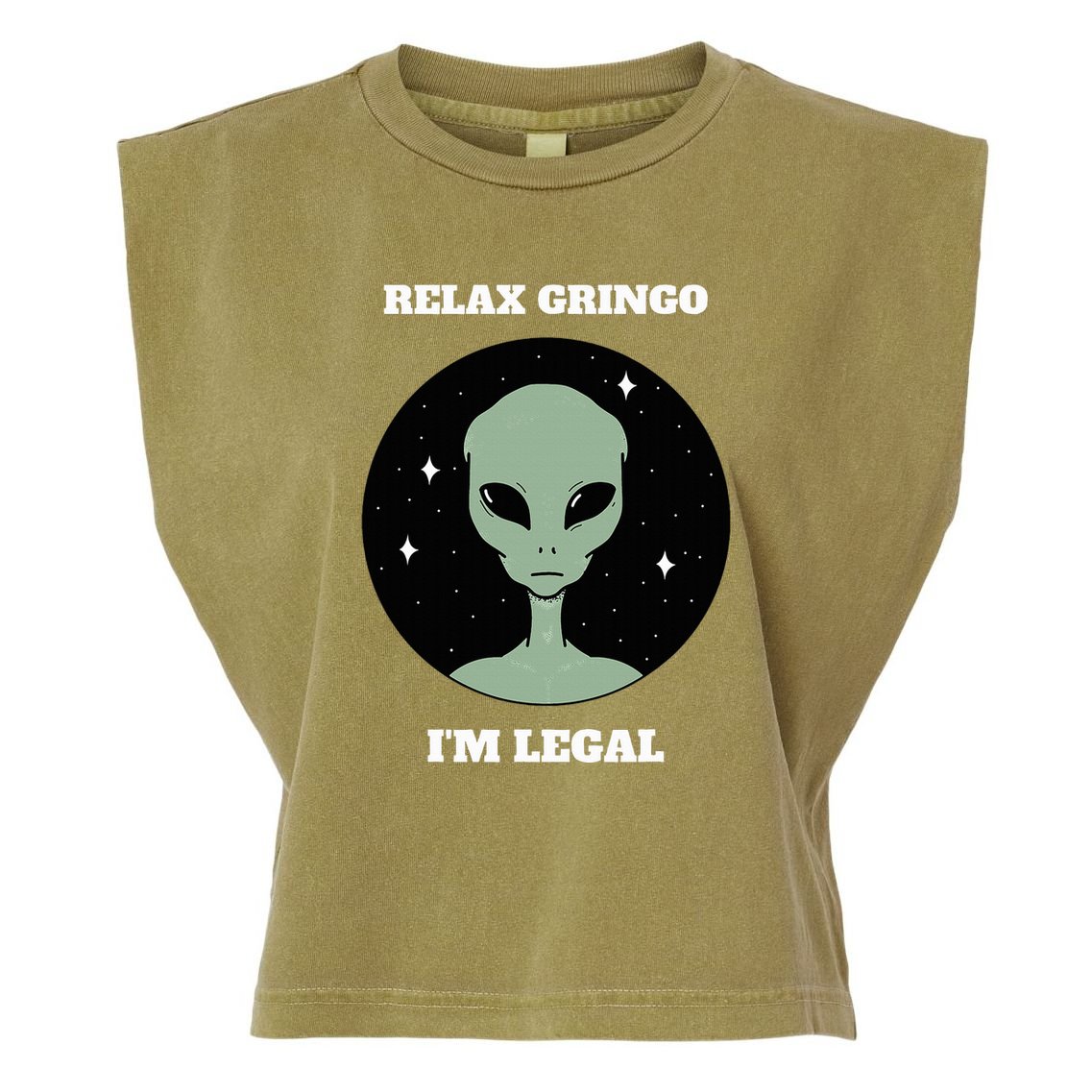 Relax Gringo IM Legal Garment-Dyed Women's Muscle Tee