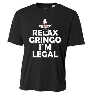 Relax Gringo I`M Legal Funny Immigration Cooling Performance Crew T-Shirt