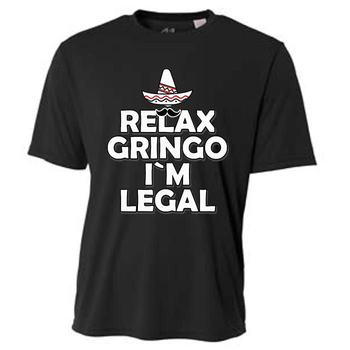 Relax Gringo I`M Legal Funny Immigration Cooling Performance Crew T-Shirt