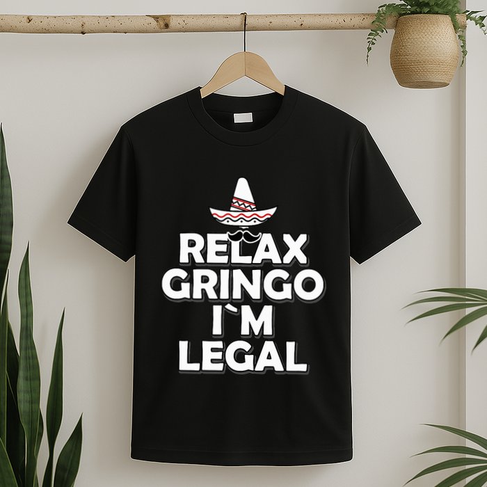 Relax Gringo I`M Legal Funny Immigration T-Shirt