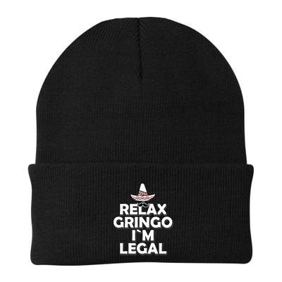 Relax Gringo I`M Legal Funny Immigration Beanie