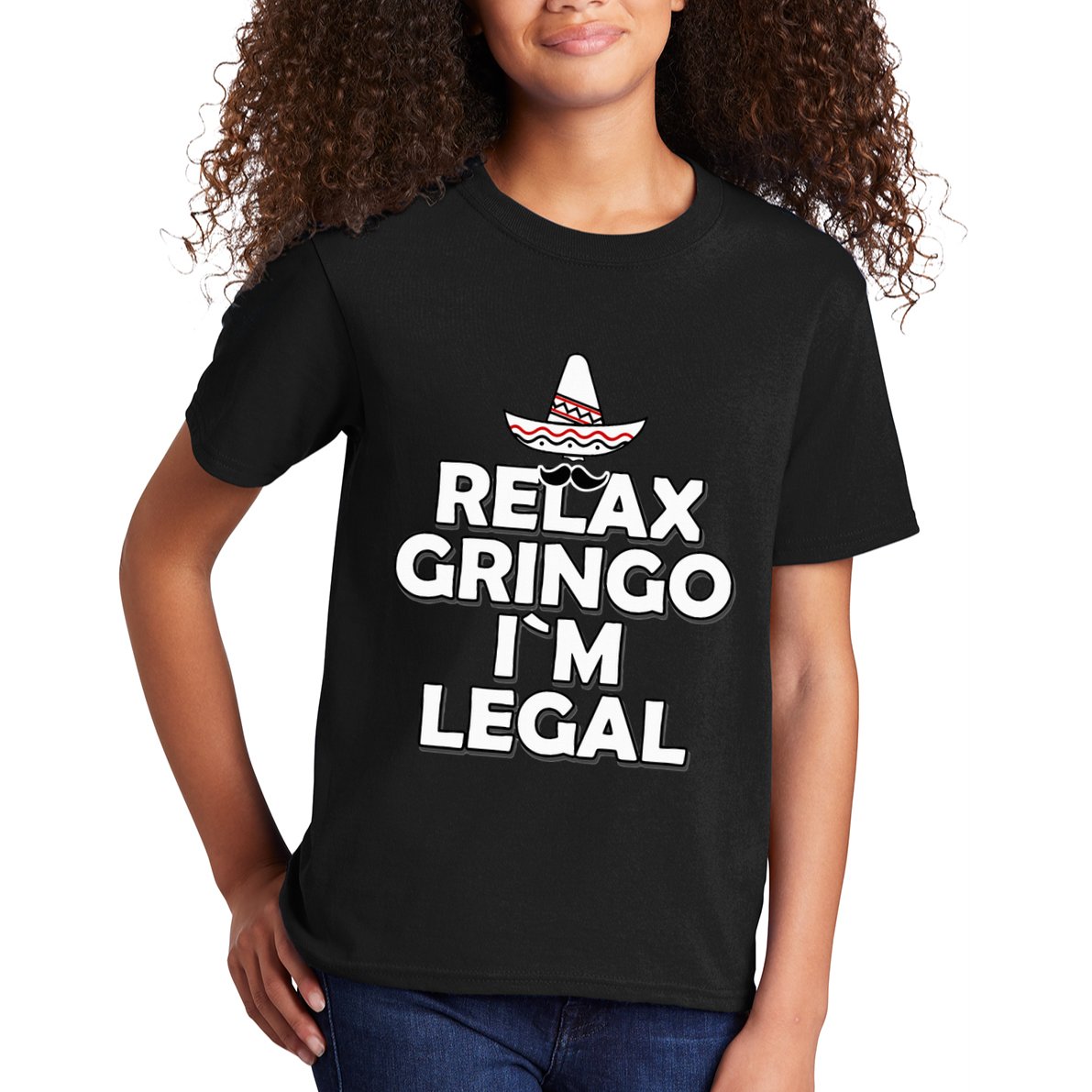 Relax Gringo I`M Legal Funny Immigration Kids T-Shirt