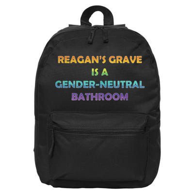 Reagan’s Grave Is A Gender Neutral Bathroom 16 in Basic Backpack
