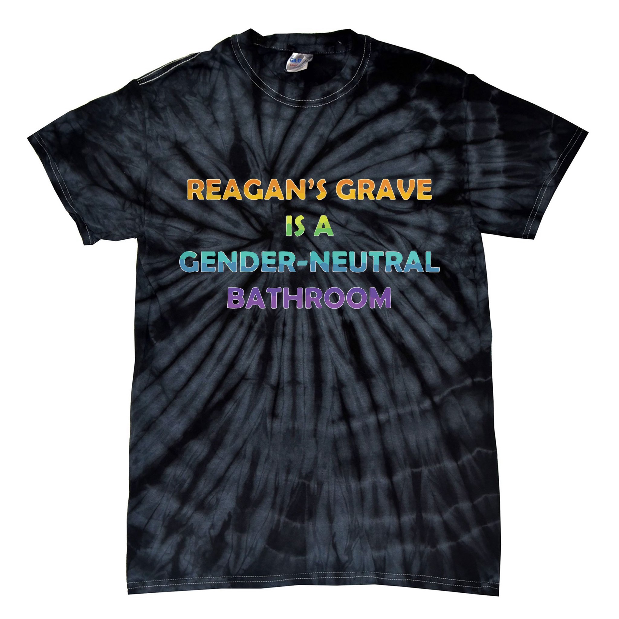 Reagan’s Grave Is A Gender Neutral Bathroom Tie-Dye T-Shirt