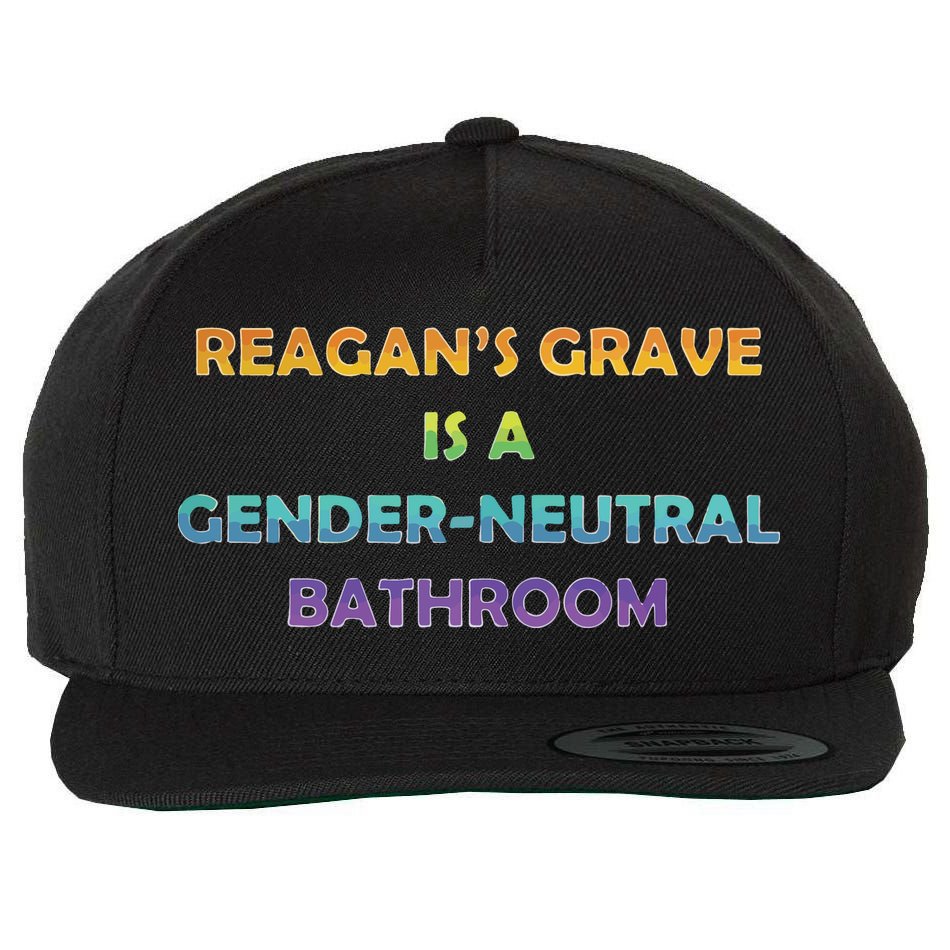 Reagan’s Grave Is A Gender Neutral Bathroom Wool Snapback Cap