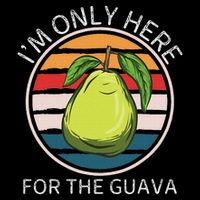 Retro Guava I'm Only Here For The Guava Fruit Lover Flat Bill Trucker Hat