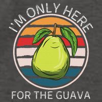 Retro Guava I'm Only Here For The Guava Fruit Lover Vector Backpack
