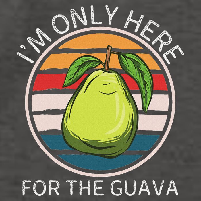 Retro Guava I'm Only Here For The Guava Fruit Lover Vector Backpack