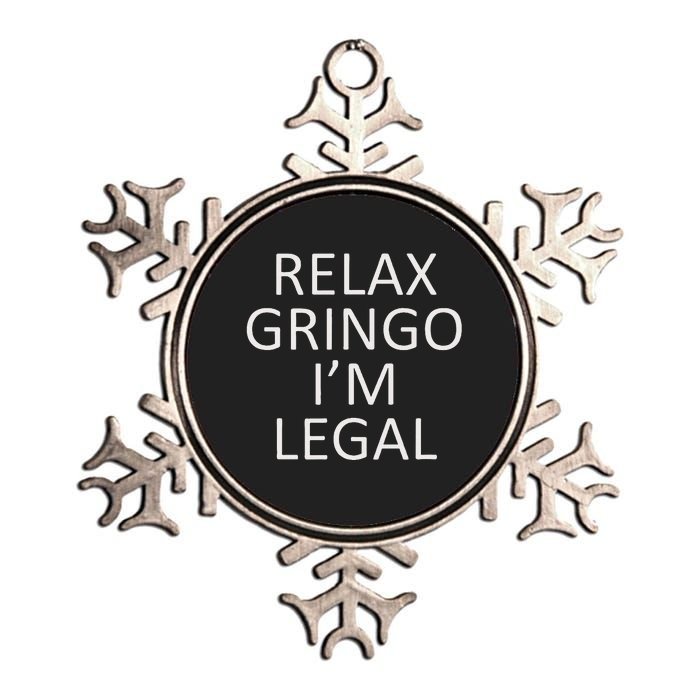 Relax Gringo IM Legal Metallic Star Ornament