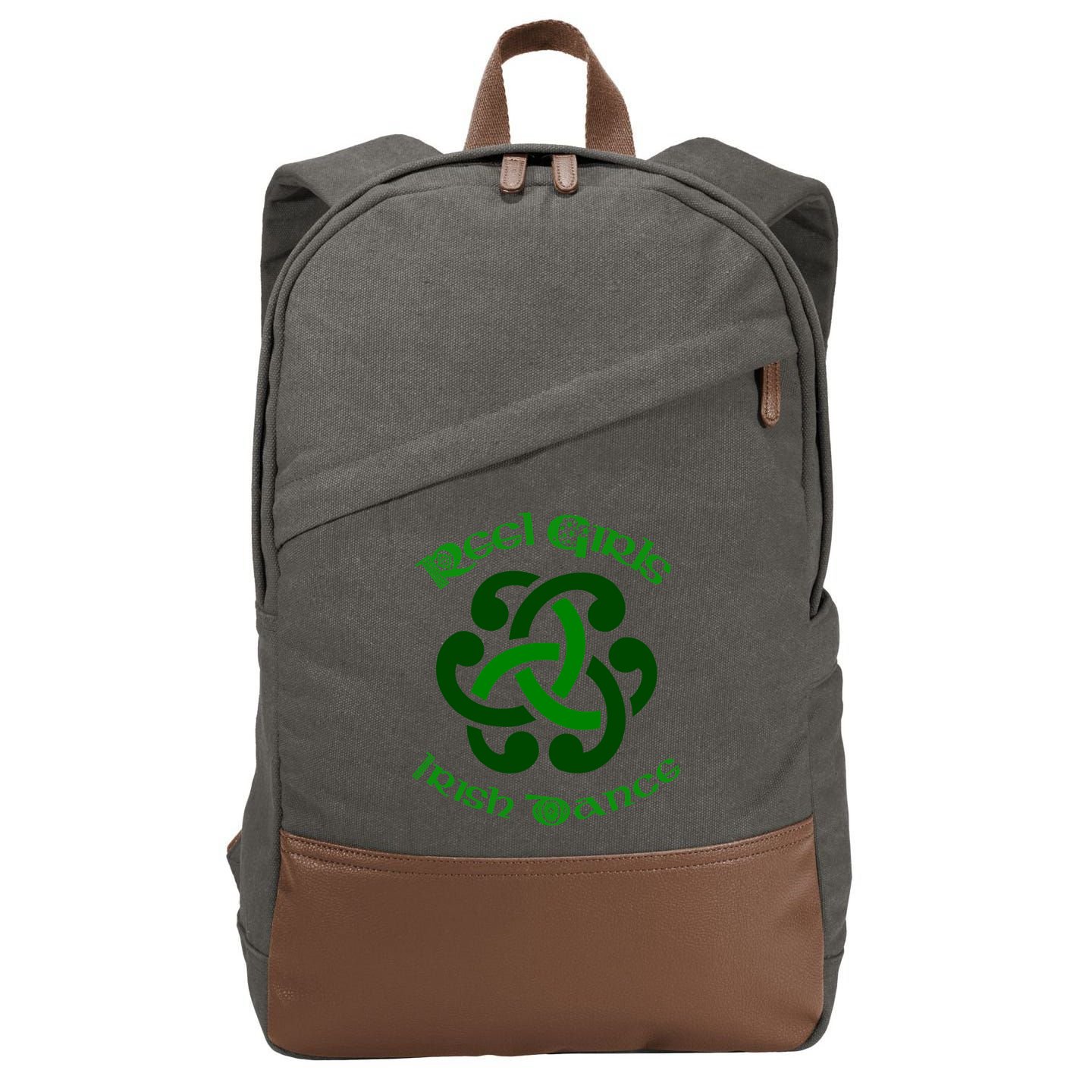 Reel Girls Irish Dance For Irish Dancers Cotton Canvas Backpack