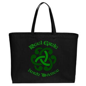 Reel Girls Irish Dance For Irish Dancers Cotton Canvas Jumbo Tote