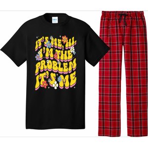 Retro Groovy Its Me Hi I'm The Problem Pajama Set