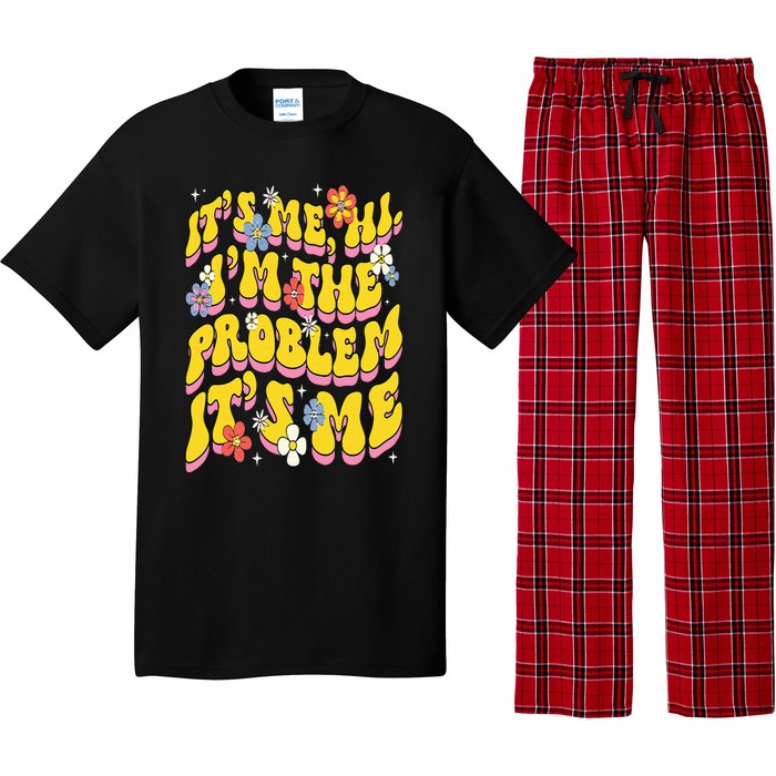 Retro Groovy Its Me Hi I'm The Problem Pajama Set