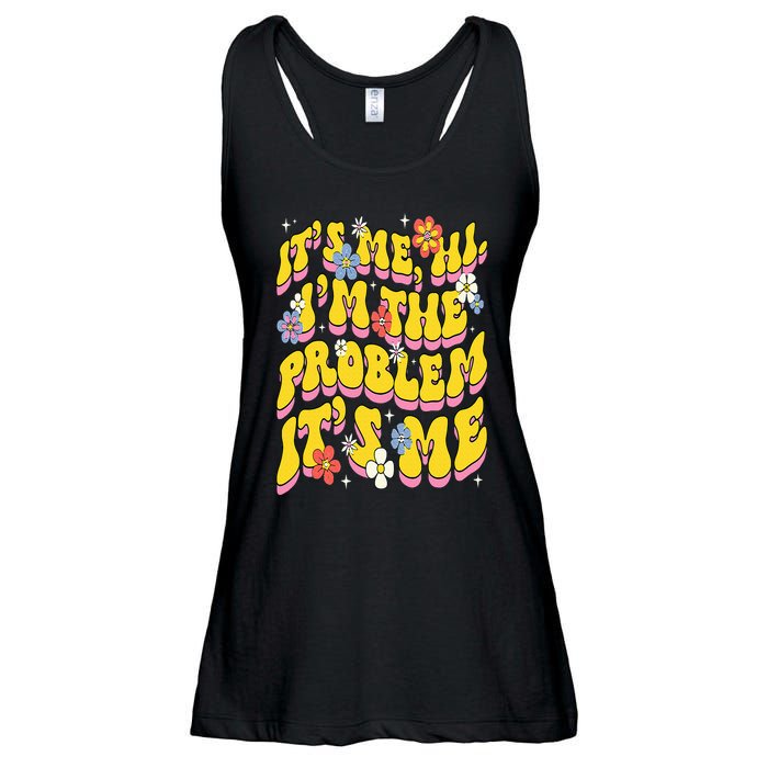 Retro Groovy Its Me Hi I'm The Problem Ladies Essential Flowy Tank