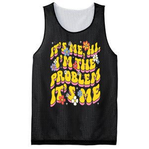 Retro Groovy Its Me Hi I'm The Problem Mesh Reversible Basketball Jersey Tank