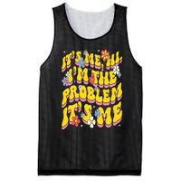 Retro Groovy Its Me Hi I'm The Problem Mesh Reversible Basketball Jersey Tank