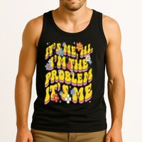 Retro Groovy Its Me Hi I'm The Problem Tank Top