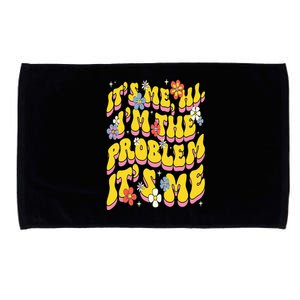 Retro Groovy Its Me Hi I'm The Problem Microfiber Hand Towel