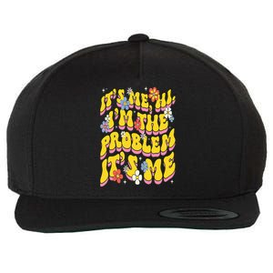 Retro Groovy Its Me Hi I'm The Problem Wool Snapback Cap