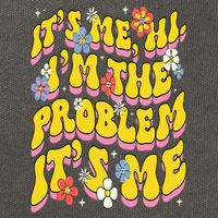 Retro Groovy Its Me Hi I'm The Problem Cotton Canvas Backpack
