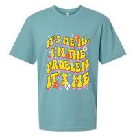 Retro Groovy Its Me Hi I'm The Problem Sueded Cloud Jersey T-Shirt