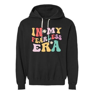 Retro Groovy In My Fearless Era Vintage Garment-Dyed Fleece Hoodie