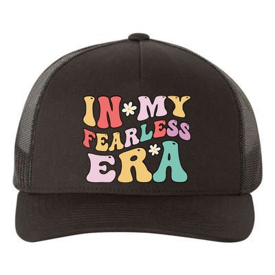 Retro Groovy In My Fearless Era Vintage Yupoong Adult 5-Panel Trucker Hat