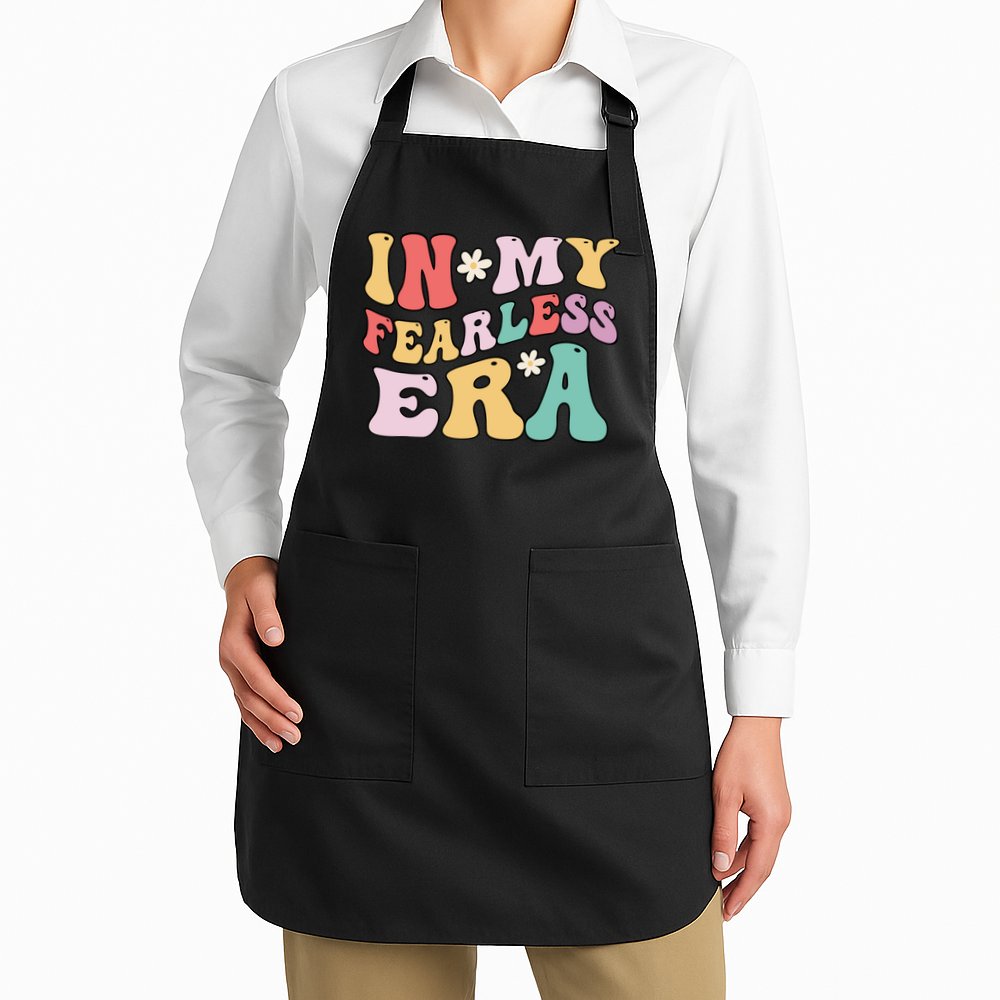 Retro Groovy In My Fearless Era Vintage Apron