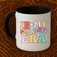 Retro Groovy In My Fearless Era Vintage Mug