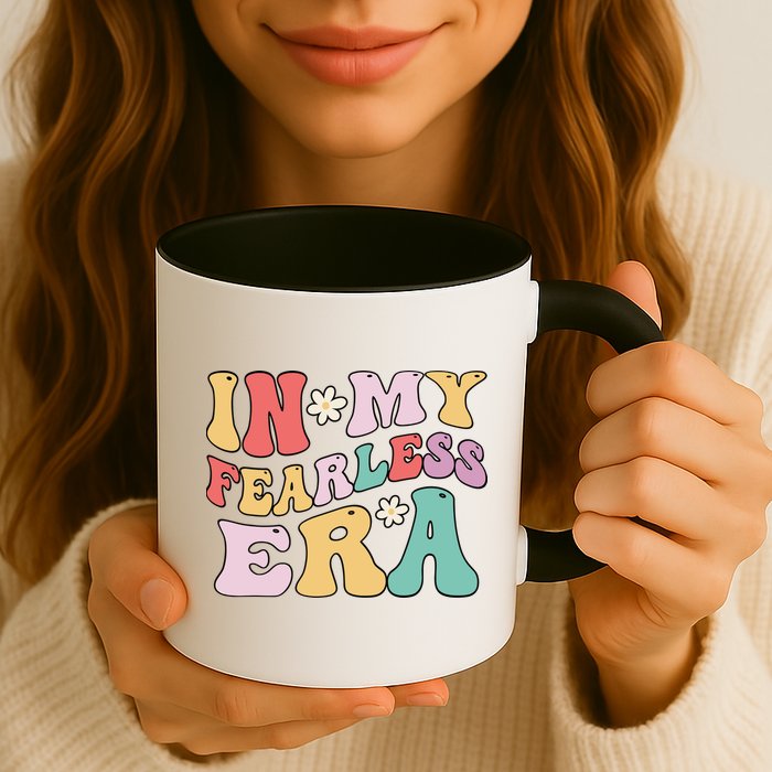 Retro Groovy In My Fearless Era Vintage Mug