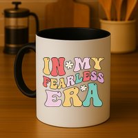 Retro Groovy In My Fearless Era Vintage Mug