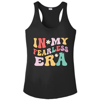 Retro Groovy In My Fearless Era Vintage Ladies PosiCharge Competitor Racerback Tank