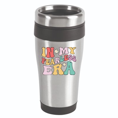 Retro Groovy In My Fearless Era Vintage 16oz Travel Tumbler