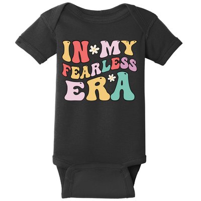 Retro Groovy In My Fearless Era Vintage Baby Bodysuit