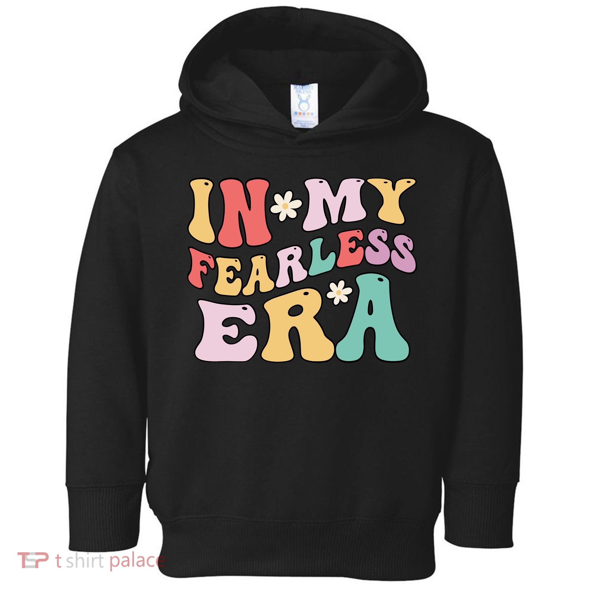 Retro Groovy In My Fearless Era Vintage Toddler Hoodie