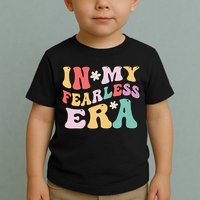 Retro Groovy In My Fearless Era Vintage Toddler T-Shirt