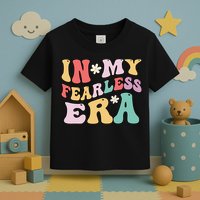 Retro Groovy In My Fearless Era Vintage Toddler T-Shirt
