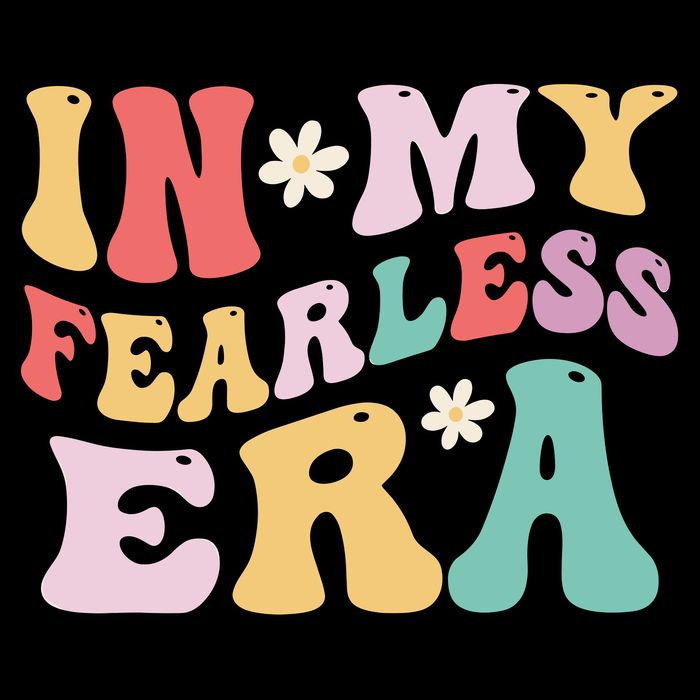 Retro Groovy In My Fearless Era Vintage Toddler T-Shirt