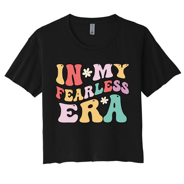 Retro Groovy In My Fearless Era Vintage Crop Top