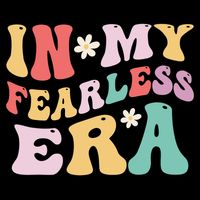 Retro Groovy In My Fearless Era Vintage Crop Top