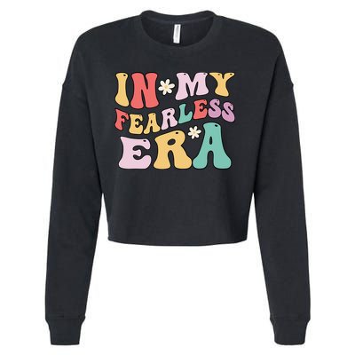 Retro Groovy In My Fearless Era Vintage Cropped Pullover Crew