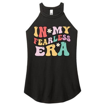 Retro Groovy In My Fearless Era Vintage Women's Perfect Tri Rocker Tank
