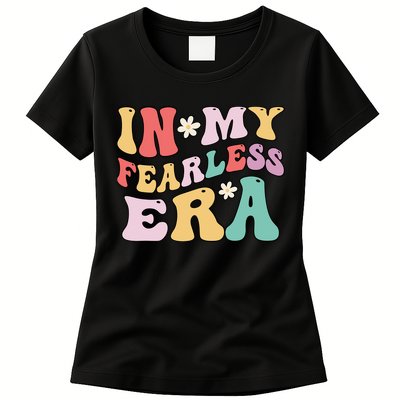 Retro Groovy In My Fearless Era Vintage Womens T-Shirt