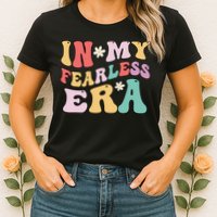 Retro Groovy In My Fearless Era Vintage Womens T-Shirt