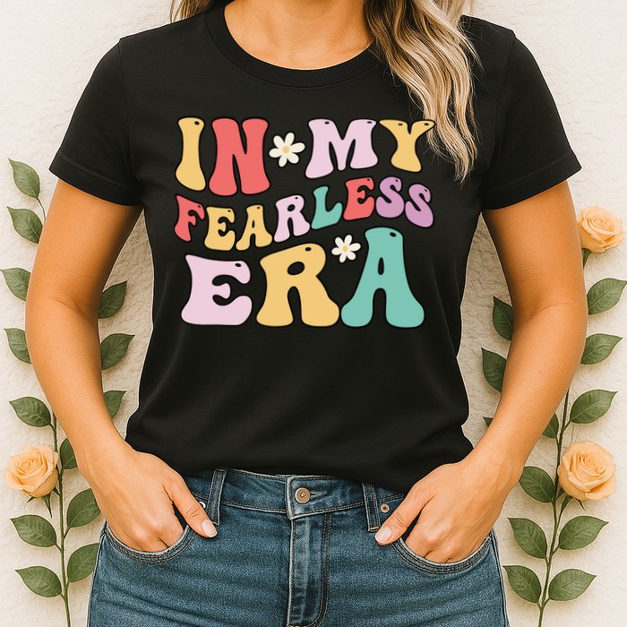 Retro Groovy In My Fearless Era Vintage Womens T-Shirt