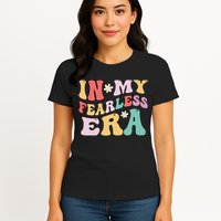 Retro Groovy In My Fearless Era Vintage Womens T-Shirt