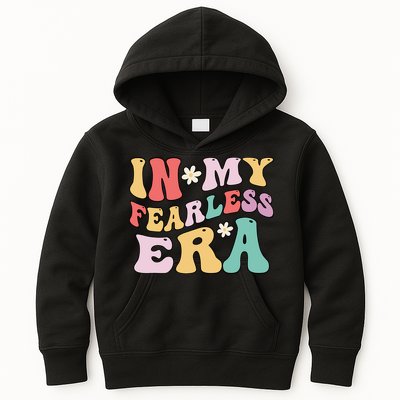 Retro Groovy In My Fearless Era Vintage Kids Hoodie